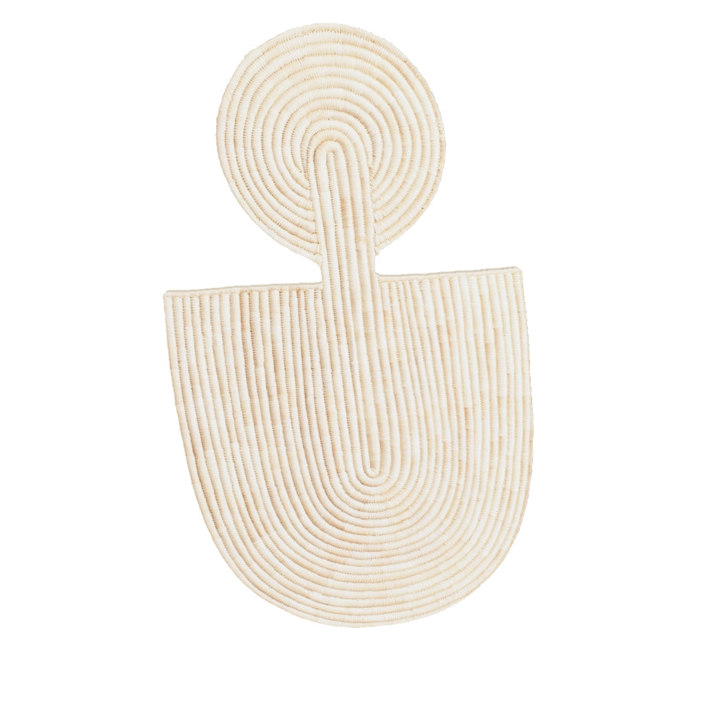 3D model of Abstract Wall Mask 1, about 20 × 32 in, drag to rotate; the back is shown plain (not photographed)