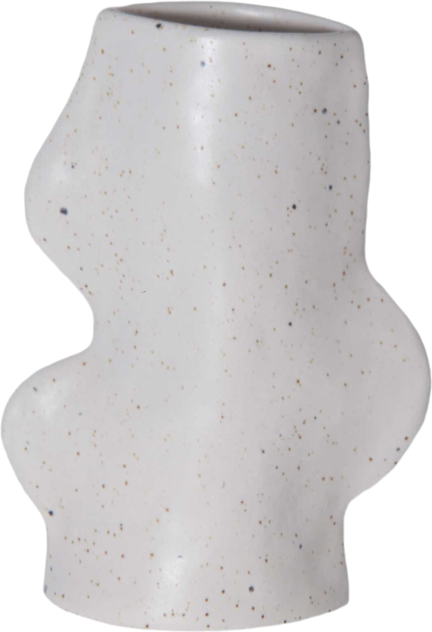 Fluxo Ceramic Vase – Medium White