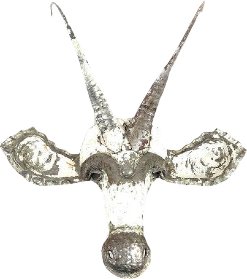 Sable Animal Mask – Recycled Metal Wall Art